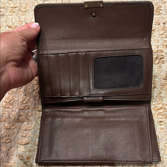 Nine West Dark Brown Leather Wallet - Picture 3 of 8